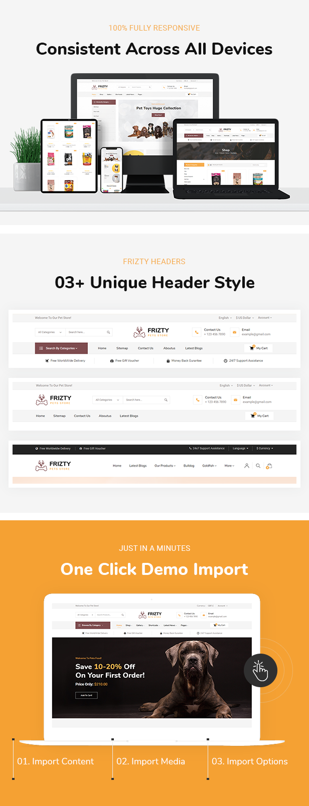 Frizty - Pet Shop WooCommerce Theme + RTL