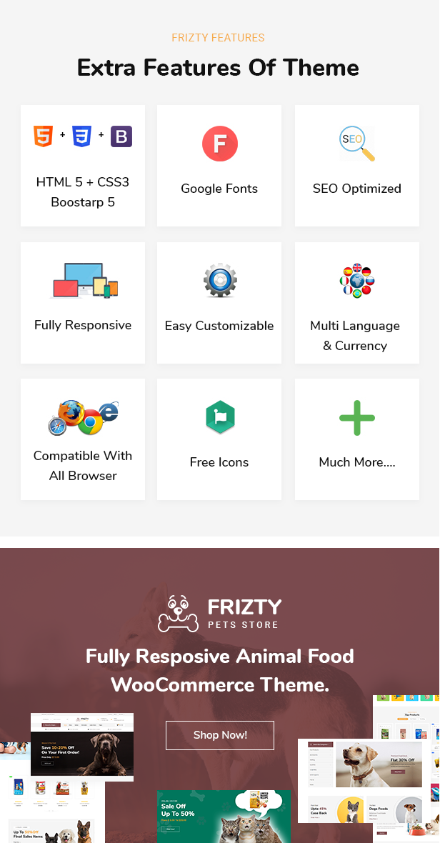 Frizty - Pet Shop WooCommerce Theme + RTL